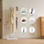 Solid Wood Freestanding 5 - Hook Coat Rack With 5 Hooks-120880385