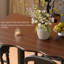 Table de salle à manger rectangulaire 51,18 po en bois de chêne rouge massif-1566369517
