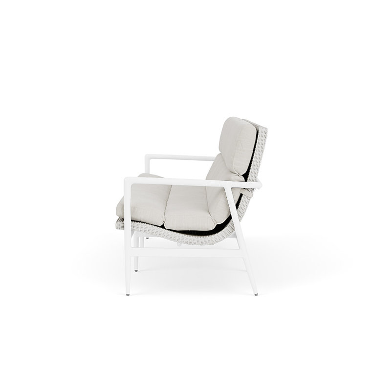 Cascade Outdoor 3 - Seat Patio Sofa, Rollo Linen, Matte White