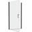 Pivot Shower Door With Smooth - 1/4" Tempered Glass Matte Black 36000 Times Open-Close