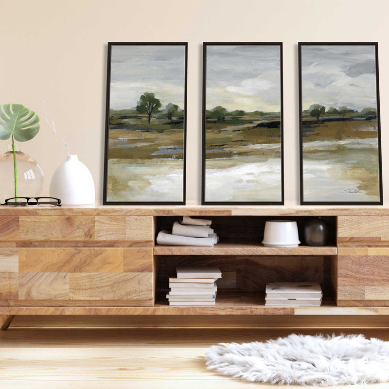 «Cool April Day Crop», impression sur toile flottante 3 pièces, H 41,5 po x l 64,5 po x P 2 po