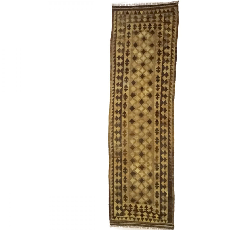 Hendershot Runner 90 cm x 290 cm Geometric Hand Woven Kilim