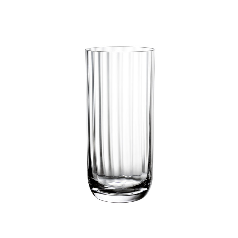 Villeroy & Boch Rose Garden Collection Long Drink Glass, Set of 4, 10 oz, Crystal Glass, Made in Europe