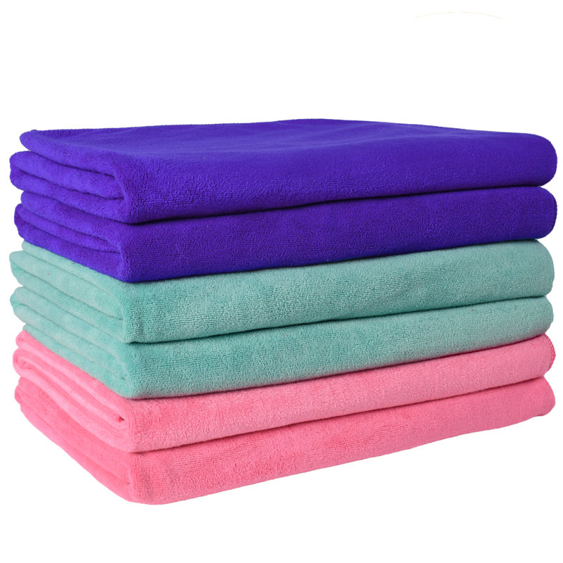 Midweight Bath Towel, Pink/Teal/Purple