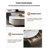 Danieka Modern Luxury Round Nesting Coffee Table Set With Faux Marble Countertop, Fully Assembled-320813280