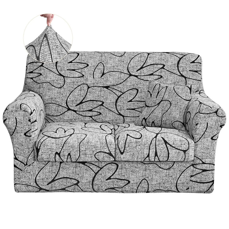 Housse de canapé extensible imprimée