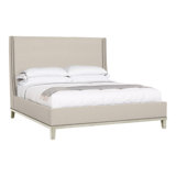 Michael Weiss Solid Wood Wingback Bed