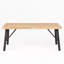 Table de salle à manger - Plateau en lattes de bois, résistant aux intempéries, robuste, capacité de poids de 300 lb, gris, 70,88 po de profondeur x 34,26 po de largeur, 29,36 po de hauteur, finition grise, P l H