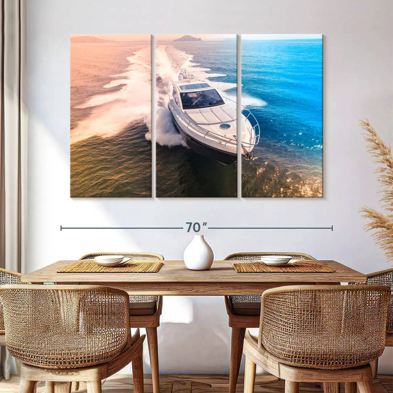 Mehar Speeding Yacht, 42" H x 65" W