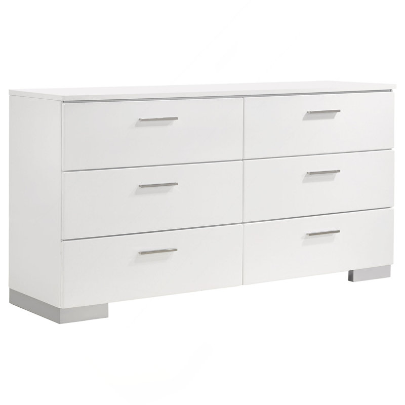 Commode et commode blanches ultrabrillantes