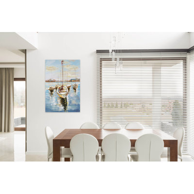 Canvas Picture Harbour Romance