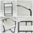 Chenille Bar Stools Set of 2 – Upholstered Seats, Metal Frame and Ergonomic Design for Kitchen Island or Home Bar-1854686669
