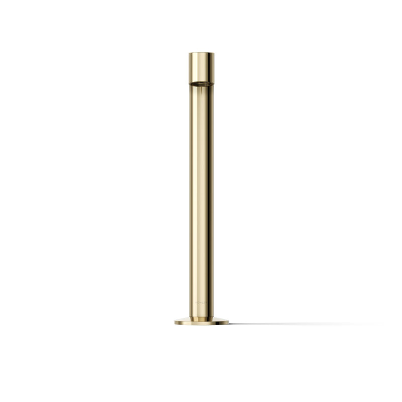 Components Tallbathroom Sink Spout with Row Design, Vibrant French Gold