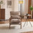 Masson Chenille Accent Chair Armchair With Pillow-1185751586