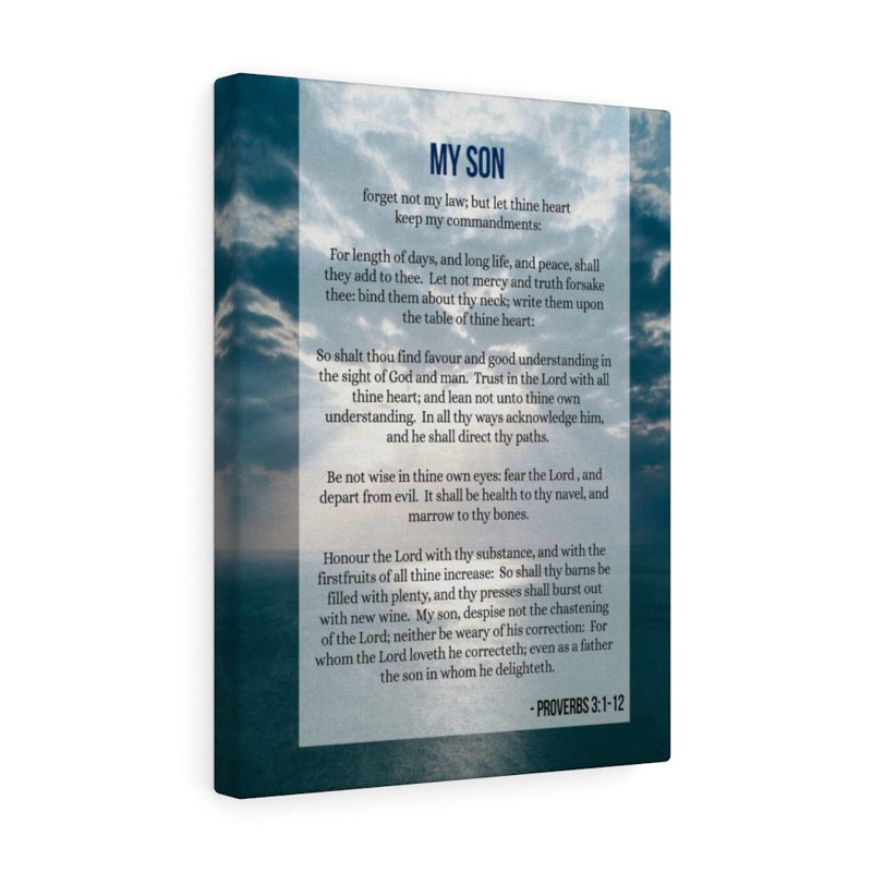 My Son - Wrapped Canvas Print, 41cm H x 30cm W
