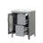 24"  Single Bathroom Vanity with Ceramic Integrated Sink Combo, Soft Closing Glass Doors, Bathroom Dresser-689927901