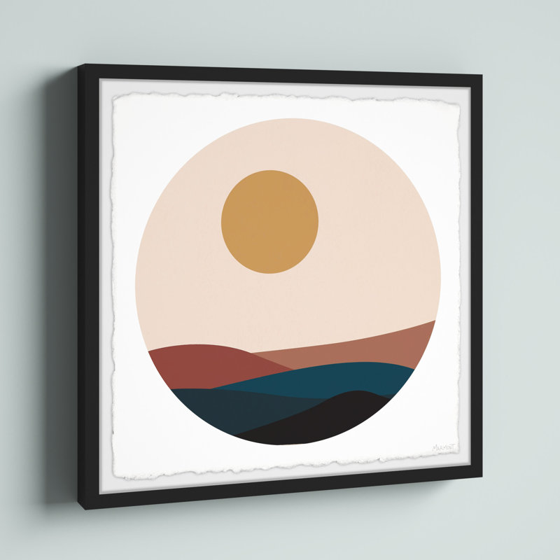 Moon Hills - Peinture encadrée, H 32 po x l 32 po x P 1,5 po