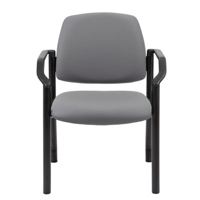Vinyl Seat Reception Chair with Metal Frame