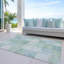 Tapis intérieur / extérieur lavable à la machine Christain ACN1256 Seafoam-109531797
