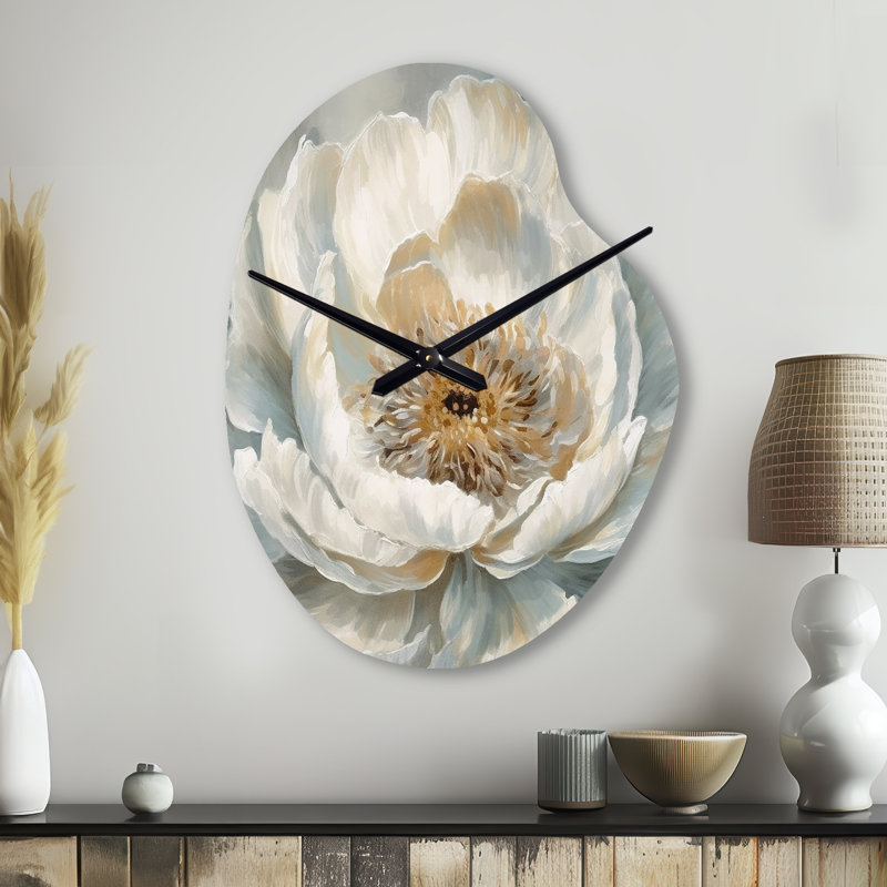 Horloge murale asymétrique en métal Lastra, Petit
