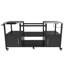 Table de barbecue Big Egg, plateau en acier robuste et en acier inoxydable, 6 pour la mobilité, imperméable et facile à nettoyer, 2 grandes boîtes de rangement, porte-serviettes en papier, 4 outils de grillage à crochets, assemblage, chariot d'une la