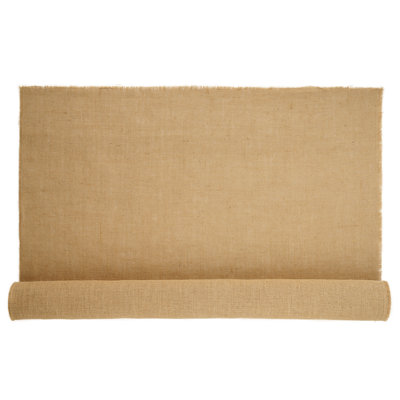 Burlap Fabric Roll, 40” x 30 ft & 50 x 50 High Density Wide Natural Burlap Fabric Rolls, Jute Fabric Burlap Tree Wrap Roll, Crafts, Wedding, Gardening, Plant & Tree Winter Covering, Designed for Decor