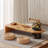 Burlywood Solid wood Half-circle Coffee Table-109243242