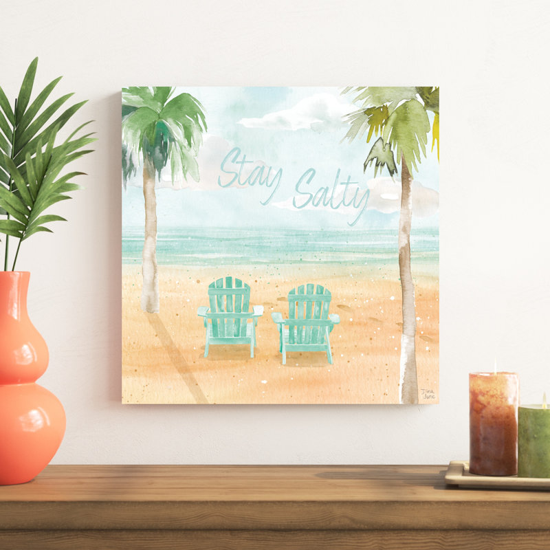Surfs Up IV par - Peinture, H 20 po x l 20 po, Non, Toile tendue