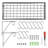 Metal Rectangle Wall Mounted Pot Rack