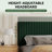 Velvet Upholstered Platform Bed Headboard and footboard with soft-padded vertical channel quilting-759721664-759721674