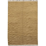 Tibetan Wool Animal Print Area Rug in Brown