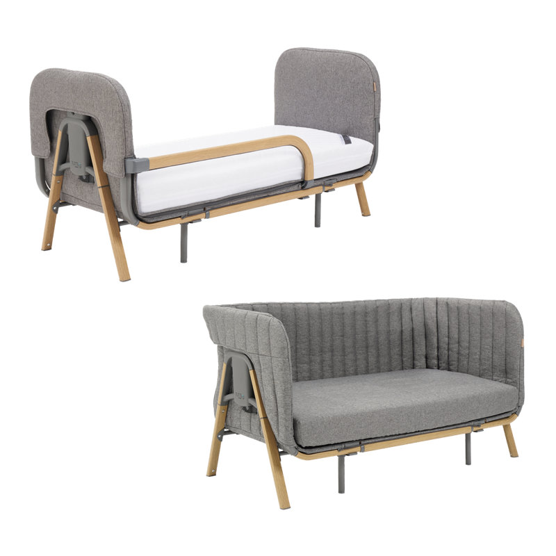 Tutti Bambini Cozee XL Junior Bed & Sofa Expansion Pack, Oak / Charcoal Grey