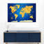 «Yellow Jaune World Map», reproduction sur toile-1115364370