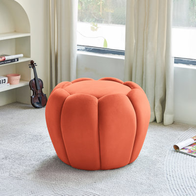 Repose-pieds rembourré avec tabouret de coiffeuse en velours pour le salon