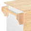 Îlot de cuisine avec abattant, chariot de rangement de cuisine avec organisateur à 3 niveaux, support de rangement interne, chariot de cuisine sur roulettes avec porte-serviettes, 2 tiroirs, pour la cuisine, blanc-613662608