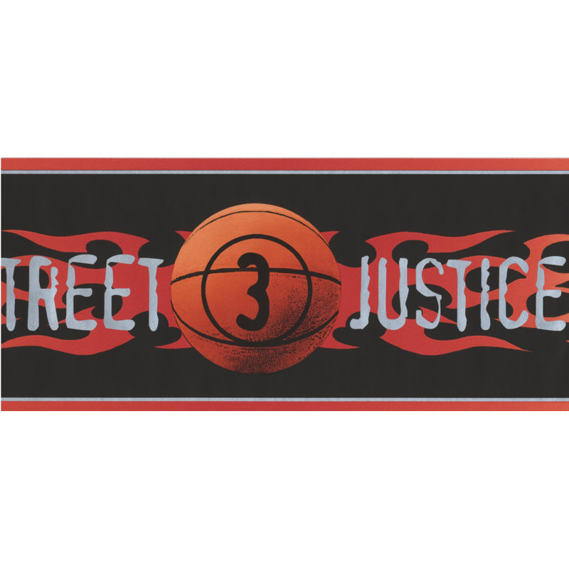 Bordure murale Street Justice, Noir