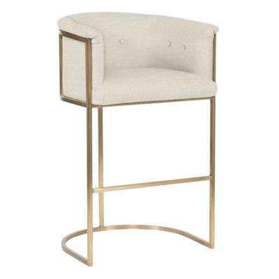 Skye 31" Button Back Metal Frame Bar Stool