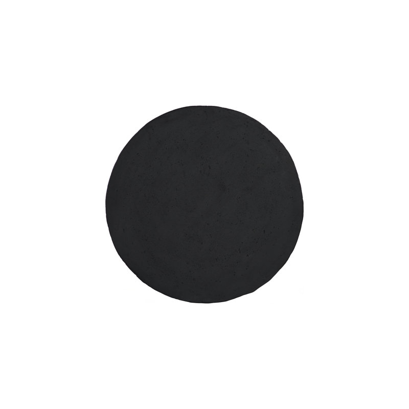 Crater Side Table, Black Stone, Black