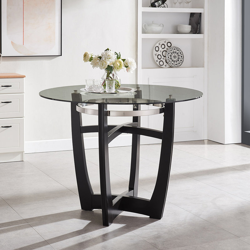 Table de salle à manger à hauteur de comptoir Dragic, L 42 po x L 42 po, Table de comptoir (hauteur de 40,5 po)