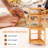 4-Tier Corner Shelf With Rubber Wood Frame And Anti-Toppling Kit