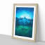 Mountain View in Bali in Abstract - Picture Frame Painting Print-55581672-55581673