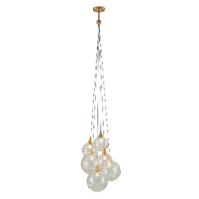 Luminaire suspendu 6 lumières Gattis