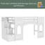 Lit mezzanine simple avec escalier de rangement et fenêtre-483843369