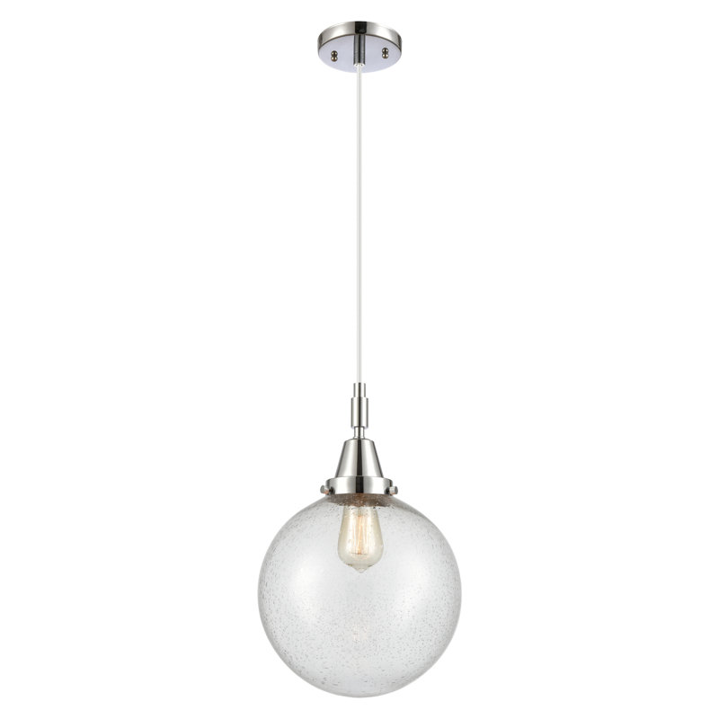 Mini luminaire suspendu suspendu 1 corde Downtown Urban - Caden Frederick, H 134,88 po x l 10 po x P 10 po, Grainé