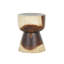 Table d'appoint en bois de sablier Chenaye