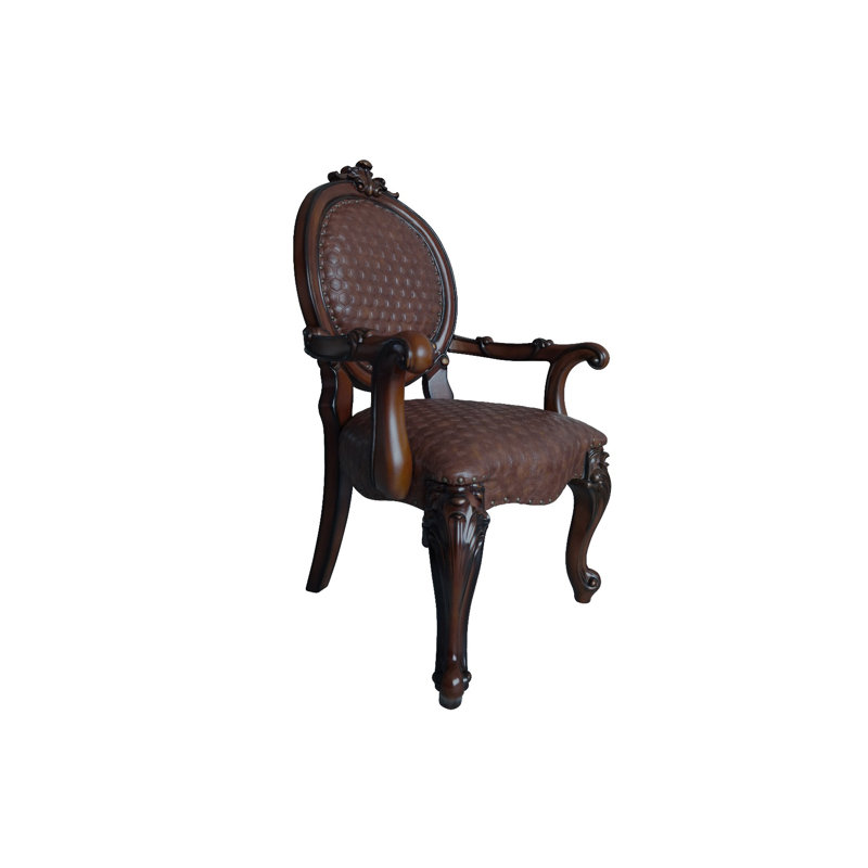 Aaryn Arm Chair (Set-2), Brown, Cherry Oak