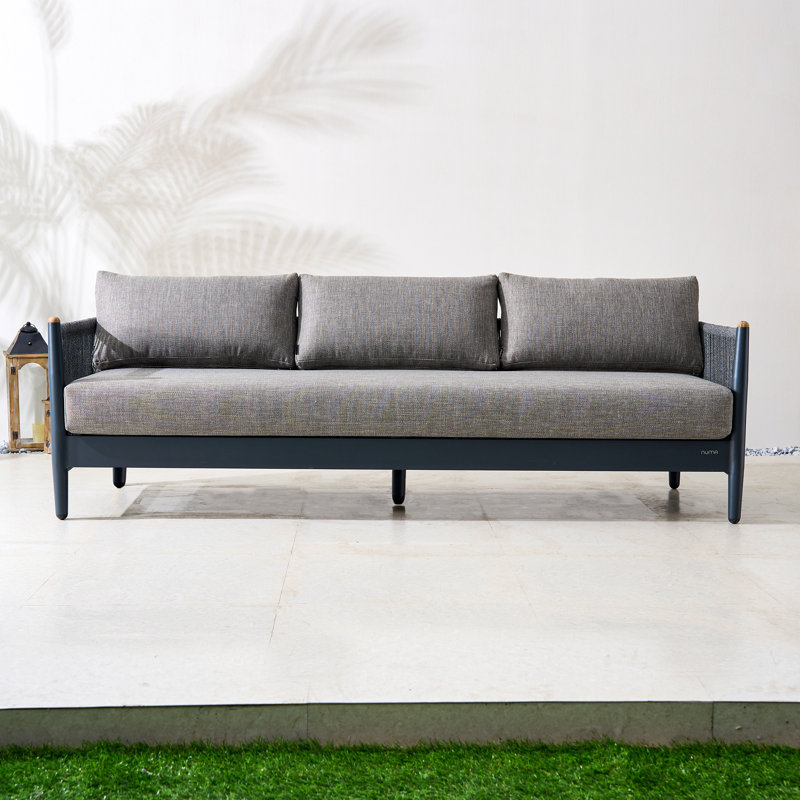 Outdoor Aluminum Sofa With Olefin Cushions