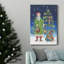 Toile tendue avec châssis de qualité supérieure Folksy Father Christmas II - prête à être accrochée-1044567961