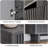 31.6" Fluted Door Shoe Cabinet, 5-Tier Entryway Storage Bench with Adjustable Shelves-234608851-221428762