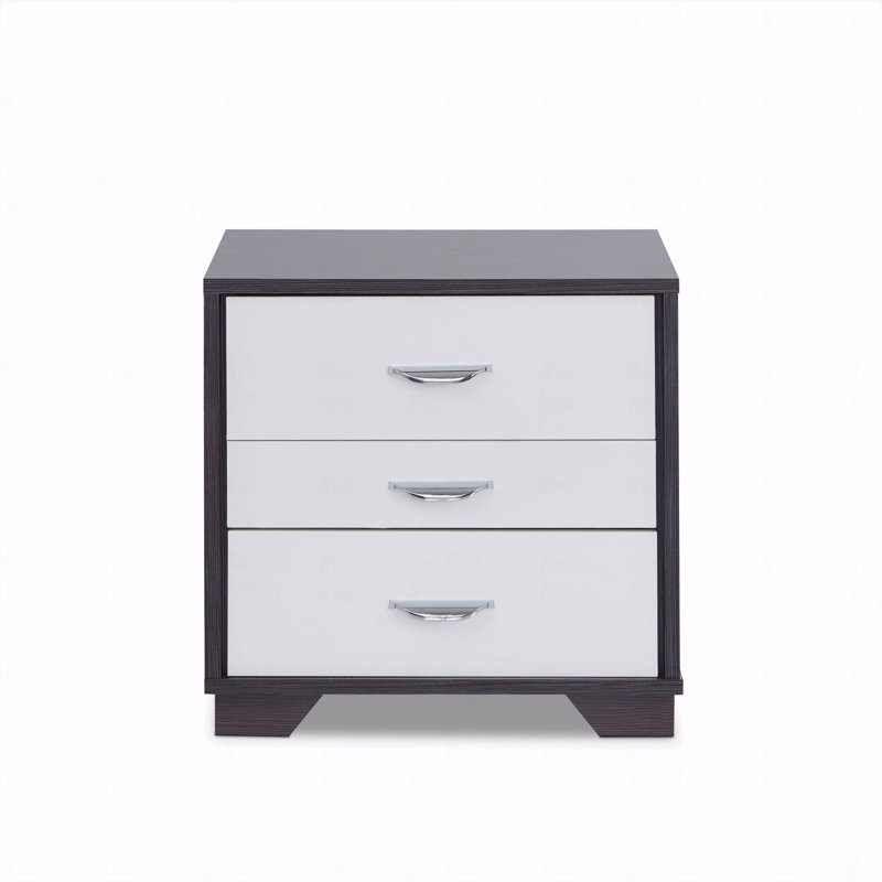 Table d'appoint blanche et noire